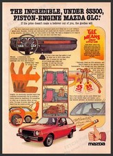 Mazda GLC 1970s Print Advertisement 1977 "Great Little Car" Goodies