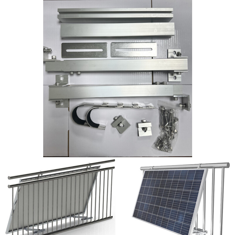 Geländer Halterung Solarpanel Balkon Solarmodul PV Modul Befestigung