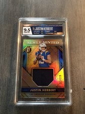 2020 Gold Standard Newly Minted NM30 Justin Herbert HGA 9.5 Gem Mint /225 Jersey
