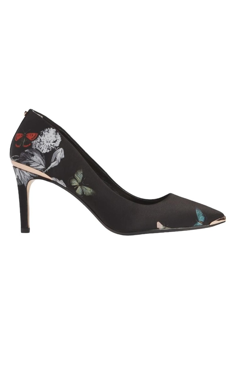 Ted Baker Women's Wishtrip Floral Pointed-toe Pumps In Black