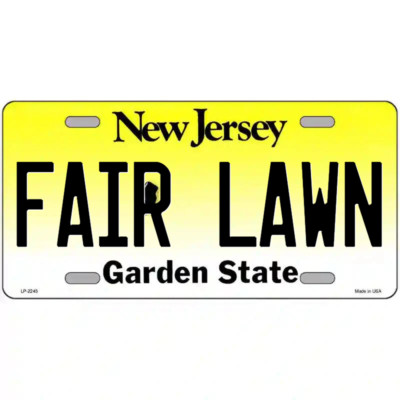 Fair Lawn New Jersey Metal Sign