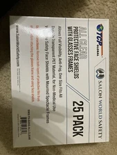 TCP Global Salon World Safety Face Shields with Glasses Frames (Pack of 25)