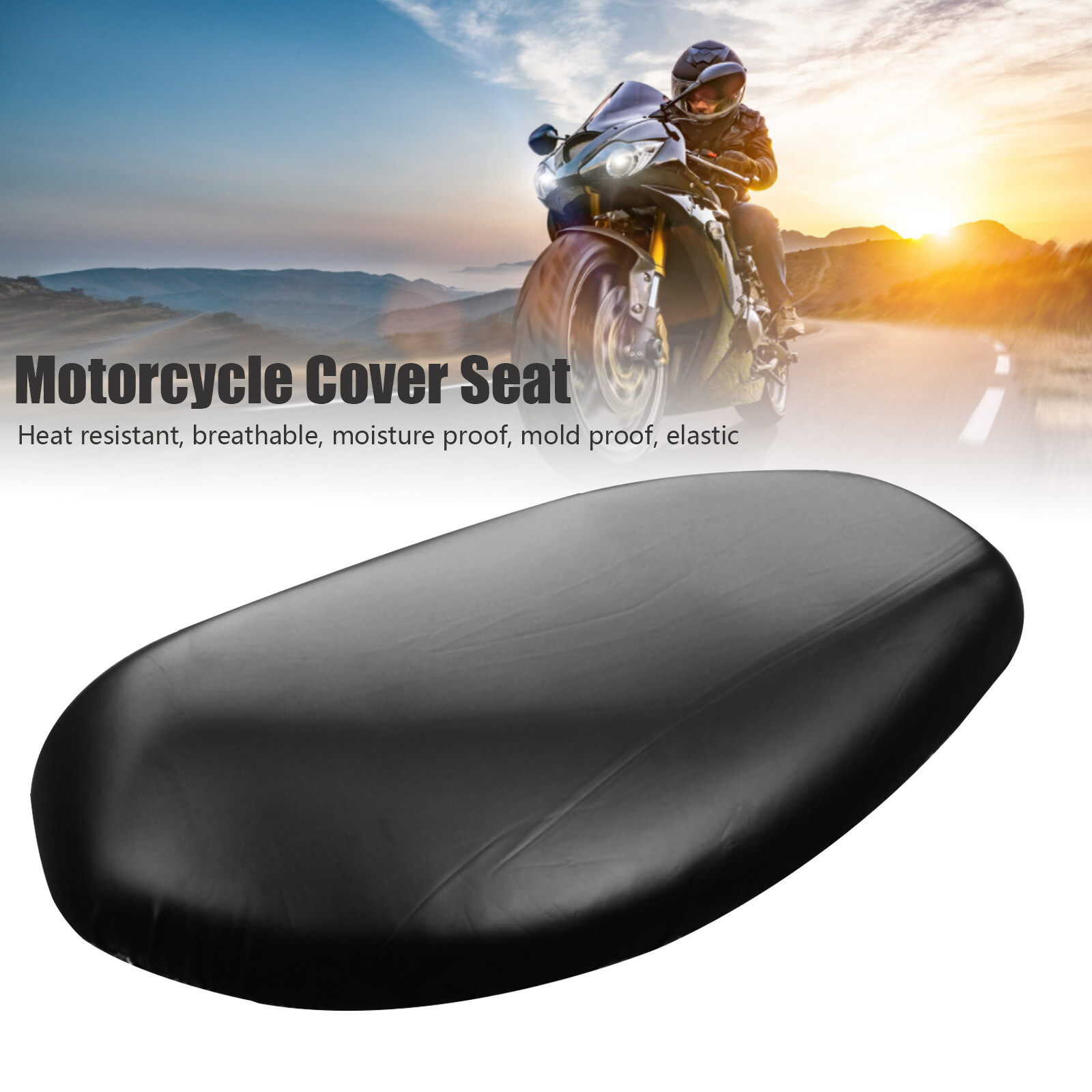 Universal Motorcycle Motorbike Seat Cover Scooter Cushion Waterproof