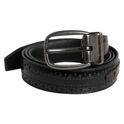 Ceinture Femme Dolce & Gabbana En Cuir Noir - Boucle En Laiton - Neuve Sans étiquette