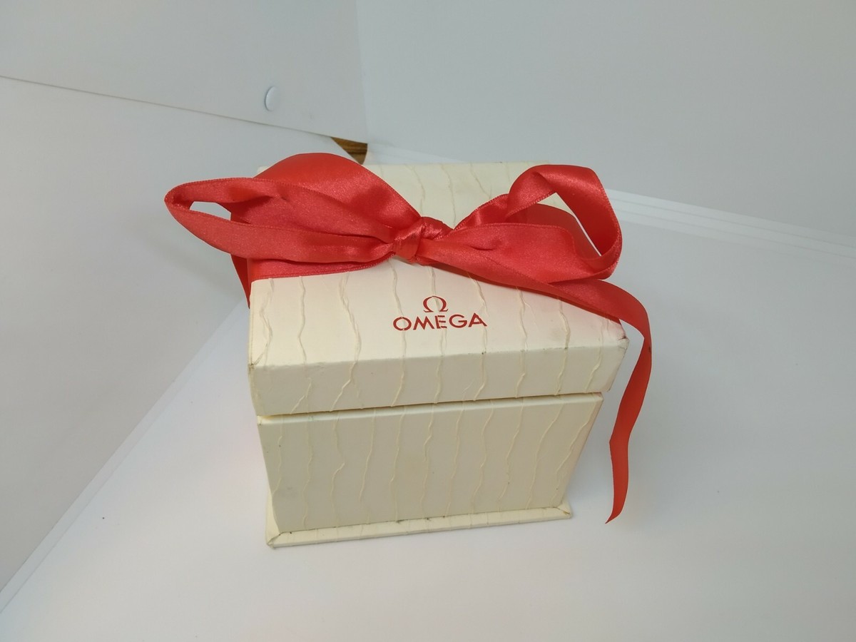 Original Omega Watch Box – Case in White Color with Red