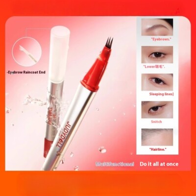 Judydoll Eyebrow Pen Waterproof Long Lasting Smudge Proof Built-in Eyebrow Coat 
