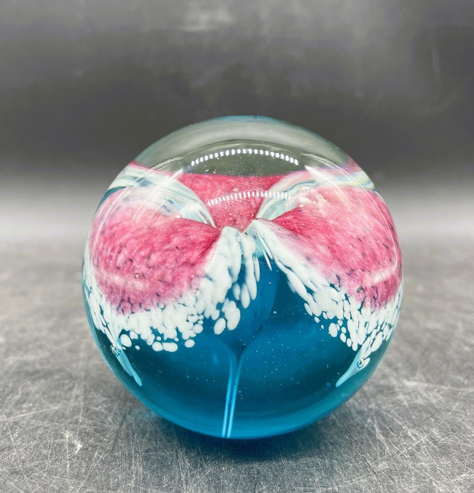 SIGNED GLASS EYE STUDIO PAPERWEIGHT GES 94 eBay