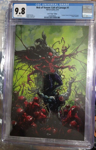 WEB OF VENOM: CULT OF CARNAGE 1 VIRGIN CRAIN VARIANT, CGC 9.8