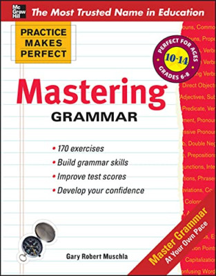 Mastering Grammar: Perfect for Ages 10-14 /  Grades 6-8 - Paperback NEW Gary Mus