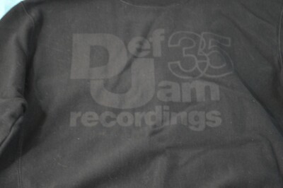 Champion Def Jam Recordings 35 Anniversary Sweatshirt Adult Size Large