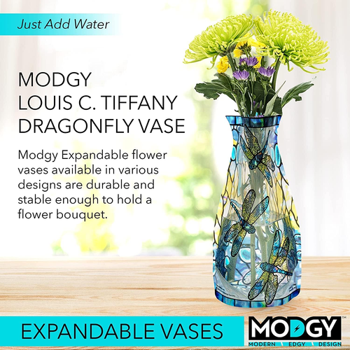 Expandable Flower Vase Plastic Decorative Modern Vases for Flowers Centerpieces - Picture 2 of 6