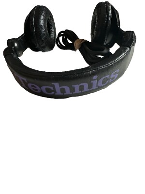 Technics Rp-Dj1200 Rare Black Headphones Needs New Pads Ships FREE