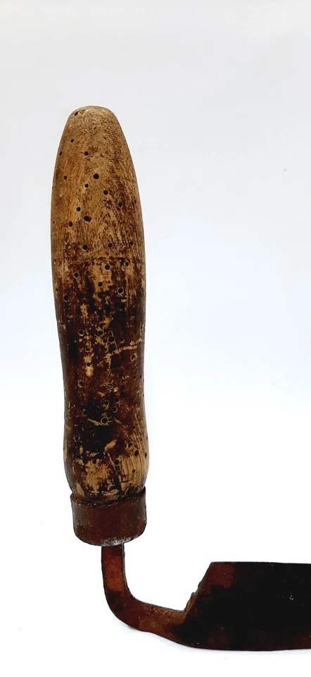 Antique Woodworking Drawknife with Wooden Handles (Rukan)(SKU2.4) - Image 3 of 4