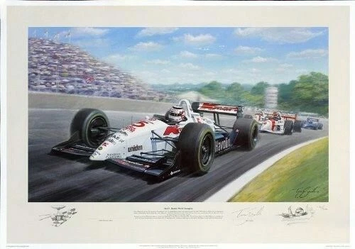 Red 5 by Tony Smith & signed by the Artist and Nigel Mansell - comes with COA