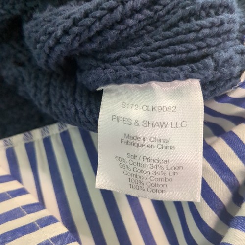 Maglione maglia senza maniche VERONICA BEARD South Beach Combo blu navy top popeline medio - Foto 6 di 6