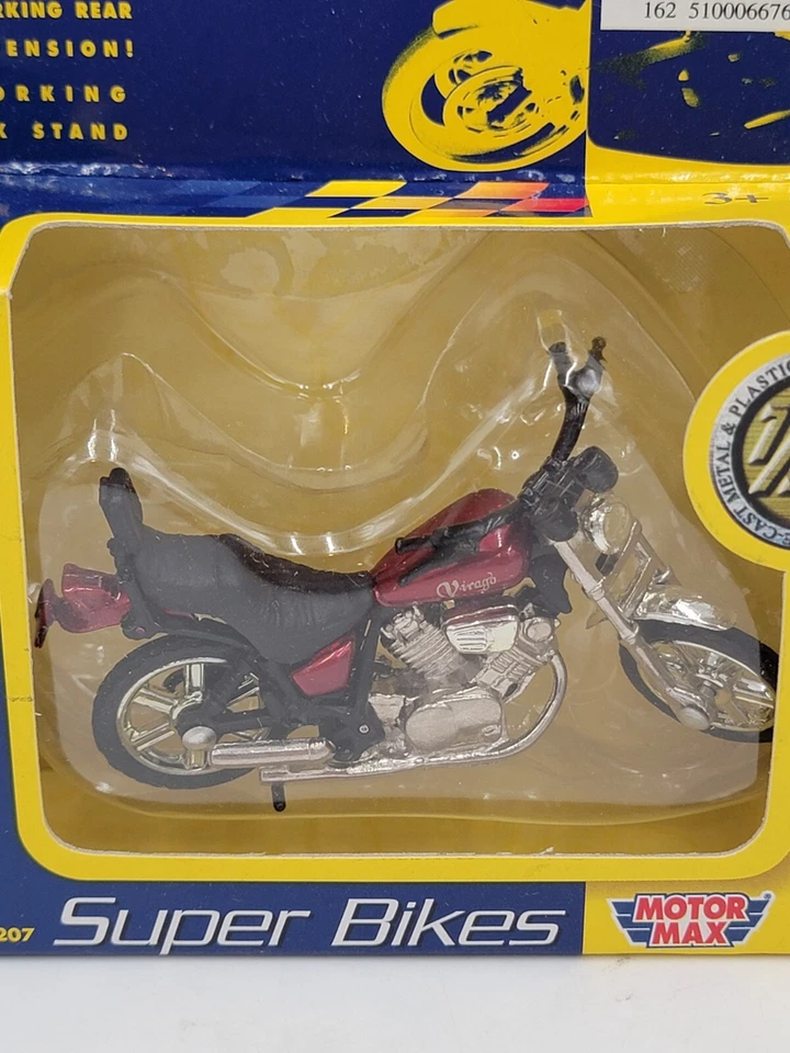 Motor Max - SUPER BICICLETAS - 1/24 - Diecast y plástico - Yamaha Virago XV 1000 - ¡NUEVO! Foto 2 de 4