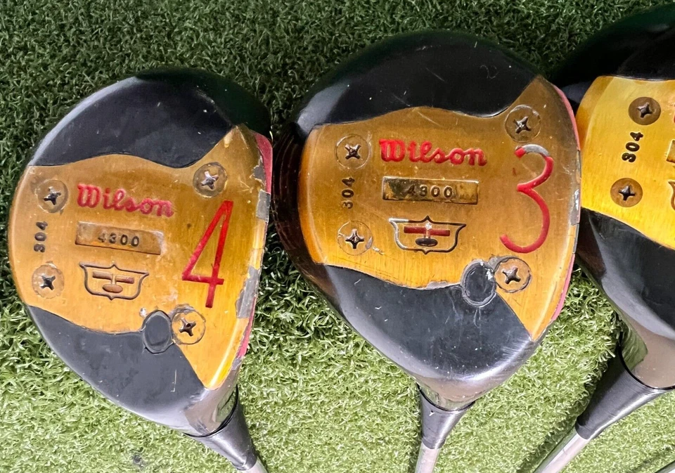 Juego de madera Wilson 4300 304 vintage D,2,3,4 Woods Staff Pro acero regular / sa6046 Foto 3 de 4