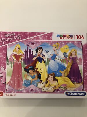 Clementoni Disney Princess Supercolor Puzzle 104 Teile NEU OVP