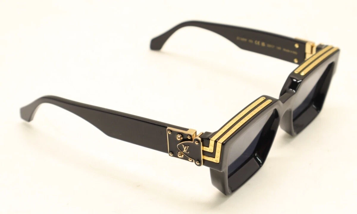 Louis Vuitton men/women White Millionaire Sunglasses w/Gold Trim Very Rare