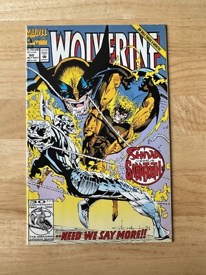 Wolverine #60 1992 Volume 2 Shiva vs. Sabretooth Key Issue Marvel Comics
