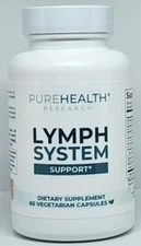 Pure Health Research Lymph System Support 60 Capsules New Sealed Exp. 11/2025