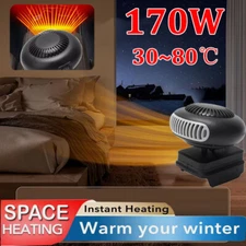 Small Space Heater 170W 2 Gears 18V Battery Operated Electric Fan Heater,-20%OFF