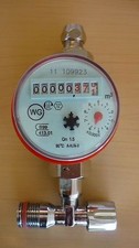 Warm Wasserzähler Zähler für Montage auf Eckventil Nr.61102 geprüft geeicht2026