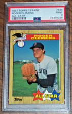 1987 Roger Clemens (All-Star) #614 Topps Tiffany PSA 9 Boston Red Sox