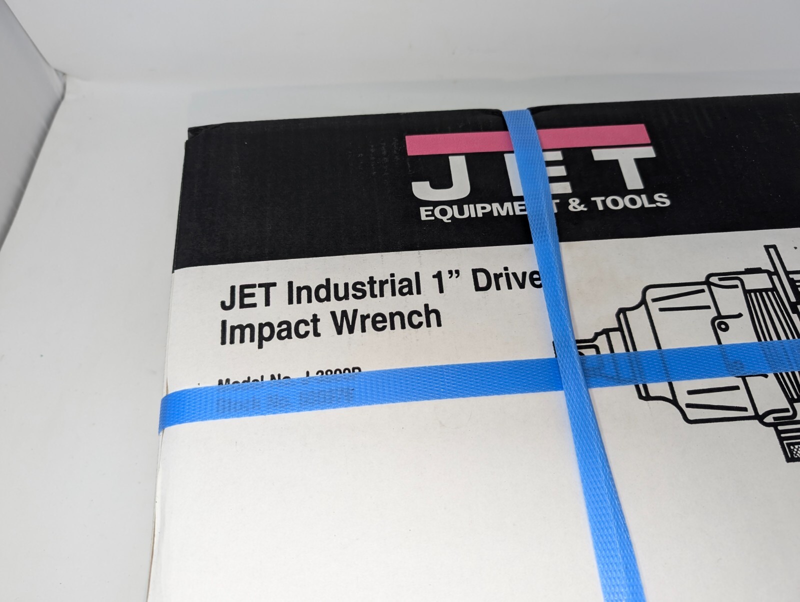 Jet 505976 J-3800P 1 in. Square Drive Pistol Grip Air Impact Wrench Sealed (US)