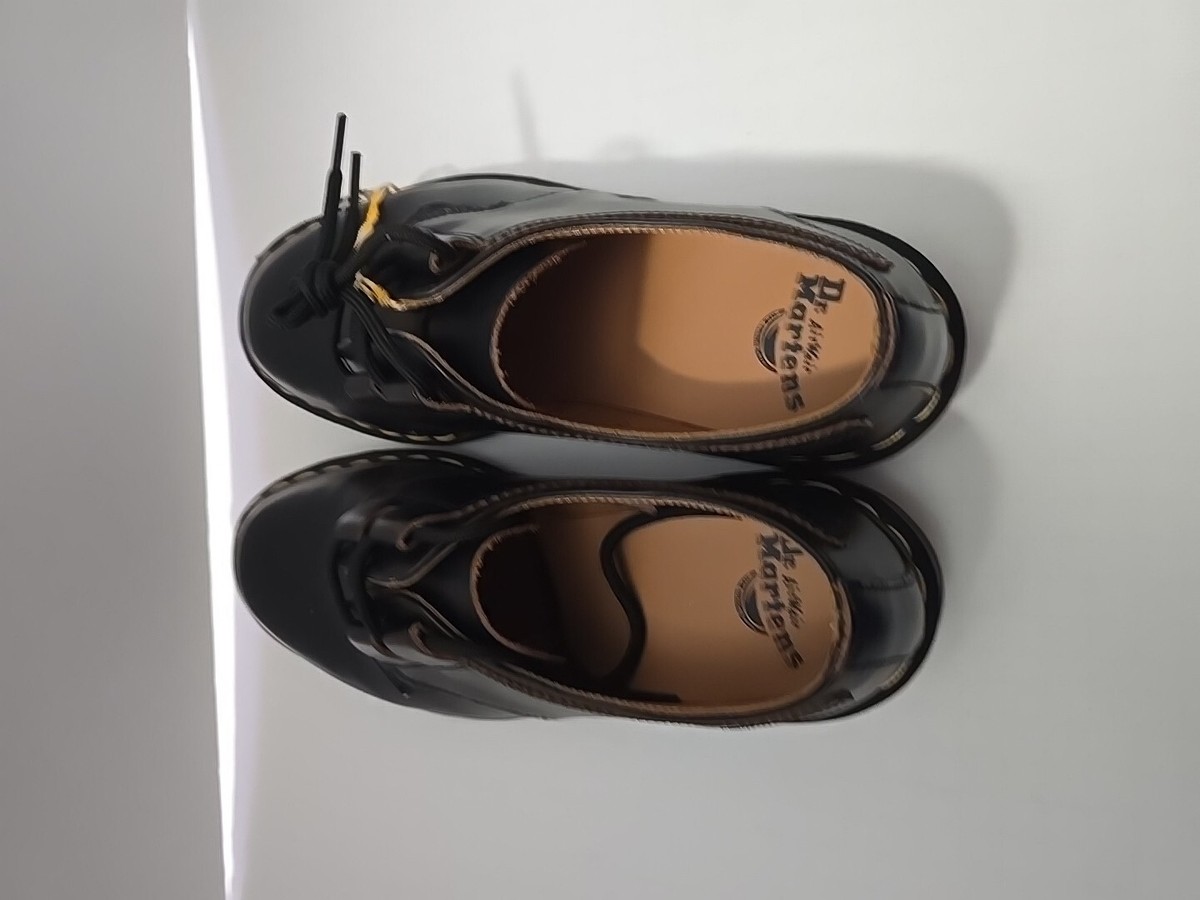 靴 Dr. Martens Black 1461 GHILLIE size US 8 Dr. Martens Men's 1461 Ghillie Leather Oxford Dress Shoes