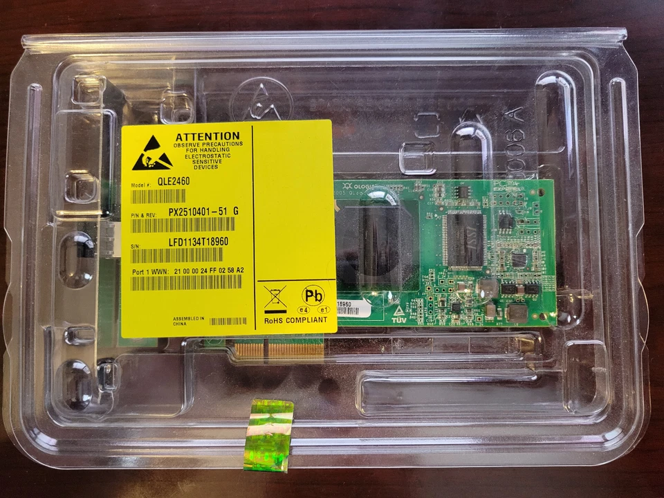 New QLogic QLE2460 Single Port 4GB Fibre Channel Adapter Card w LC SFP PX2510401 - Image 3 of 4