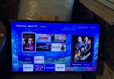 Hisense 32H4030F1 32" Roku Smart LED TV and tv wall mount