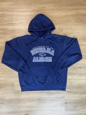 Vintage Hoodie   University of Nevada, Größe XL | Blau | Gesticktes Emblem
