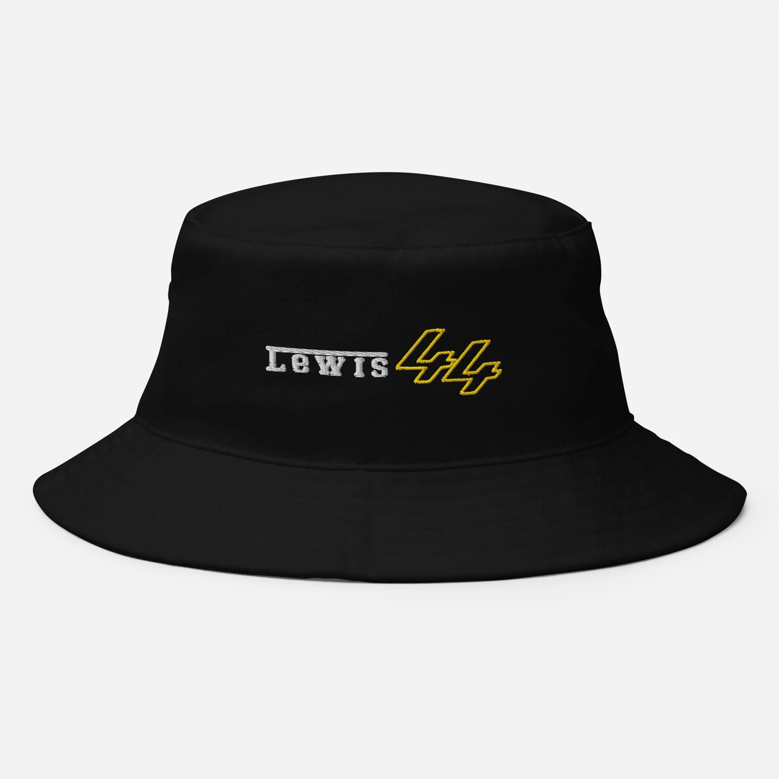 Lewis Hamilton #44 F1 Bucket Hat 2026 Black Yellow Formula 1 Racing Fan Gift