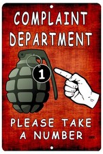 Rogue River Tactical Funny Sarcastic Metal Tin Retail Store Business Sign Wal...