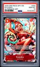 2025 ONE PIECE OP11-A FIST OF DIVINE SPEED ALTERNATE ART #004 KUJYAKU PSA 10