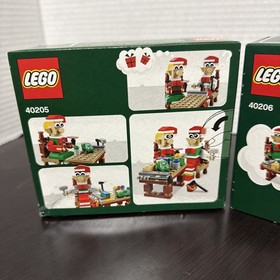 Lego Seasonal Little Elf Helpers 40205 & Lego Santa 40206 Christmas Workshop NEW
