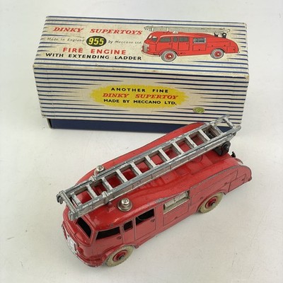 Vintage Boxed Dinky Toys Supertoys No. 955 Feuerwehr Ausziehleiter