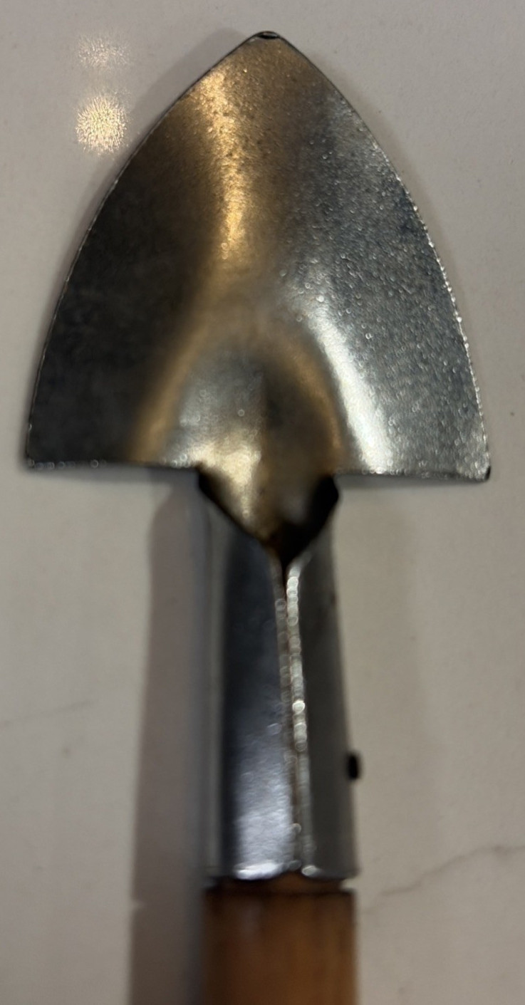 4 Small Indoor Hand Gardening Tools 2 Spades, Rake & Shovel Wood Handles