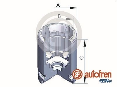 Rear AUTOFREN SEINSA D025121 Piston, brake caliper for HONDA,MAZDA