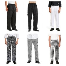 TOPTIE Men's Kitchen Work Chef Pant Lightweight Chef Uniform