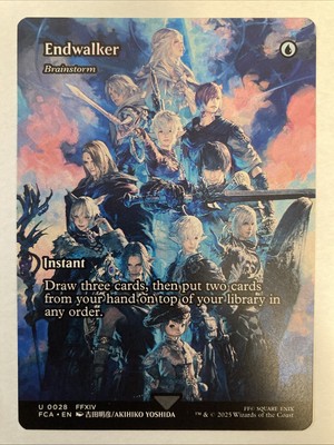 MTG Final Fantasy Through the Ages, Endwalker (Brainstorm) - Borderless 0028 U
