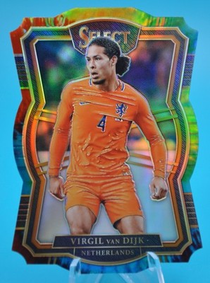 2017-18 Select Virgil Van Dijk Tie Dye Prizm Die Cut /30 SP Netherlands #128