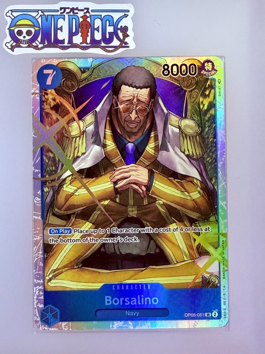 One Piece Card Game🏴‍☠️COLOR: BLUE OP05-051 BORSALINO SR FOIL