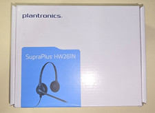 Plantronics SupraPlus HW261N Dual Channel headset on-ear wired PN 64339-31T