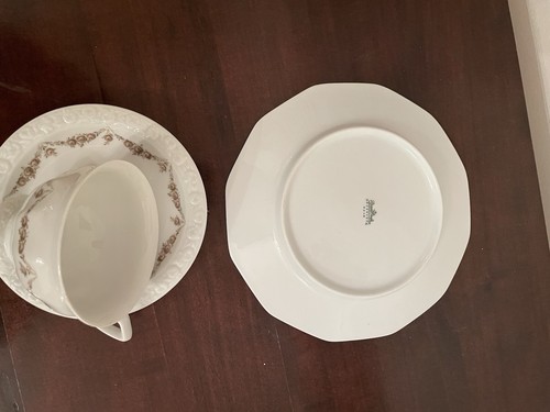 3 Teile Rosenthal Maria Weiss Rosen Gedeck Tasse Unterteller Teller - Bild 4 von 4