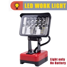 LED Flood Work Lights For OZITO/Einhell 18V Lithium Battery Cordless Outdoor