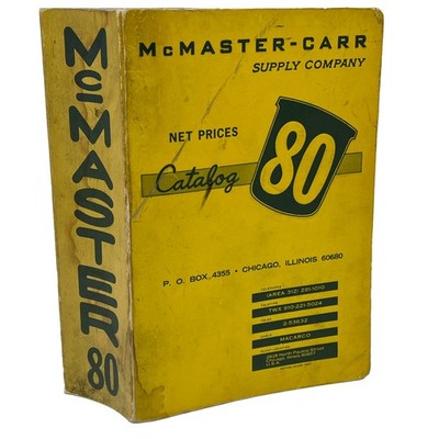 McMASTER-CARR SUPPLY COMPANY  CATALOG #80 1974  Net Prices