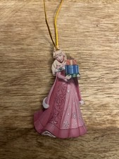 Aurora Disney Sleeping Beauty Christmas Flat PVC 3  Tall Tree Ornamant