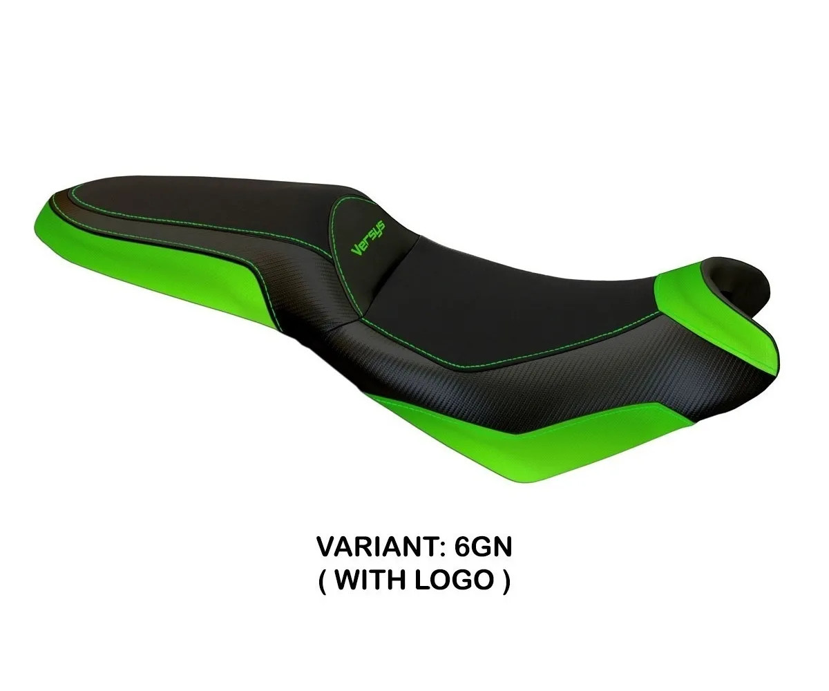 Seat saddle cover Elba 2 Green (GN) TPZ for KAWASAKI VERSYS 650 2007 2022 bZ